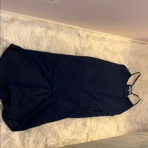 Navy blue evening dress